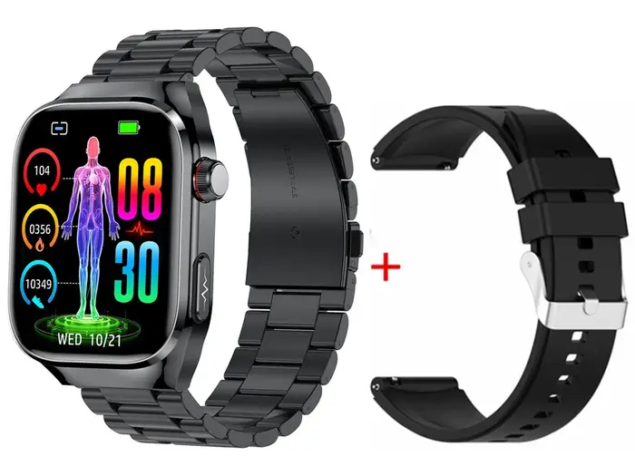 Montre connectée ESTG TK16 Pro pour homme avec suivi de la fréquence cardiaque et moniteur de sommeil occasions sportives et quotidiennes