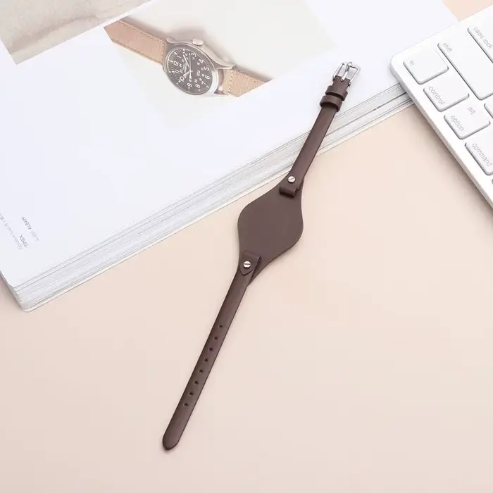 Bracelet de montre en cuir véritable pour fossile