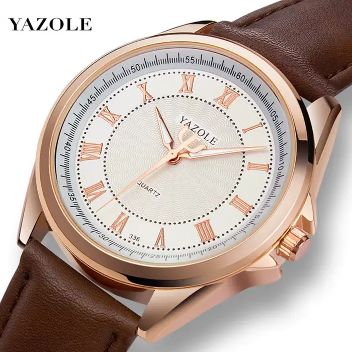 YAZOLE montre à Quartz hommes Top marque montres de luxe horloge montre-bracelet