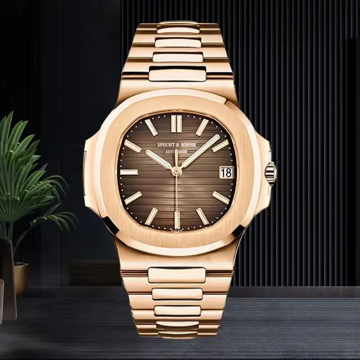 Montre de luxe Specht & Sohne automatique à remontage automatique résistante à l'eau pour homme occassions spéciales et tenues casual