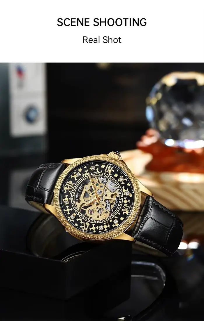 Montre automatique pour homme en acier inoxydable