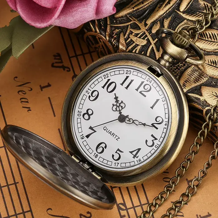 Montre de poche à Quartz en Bronze