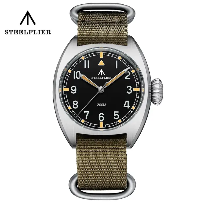 SF745 STEELFLIER montre-bracelet de plongée VH31 mouvement silencieux cristal saphir Super lumineux 