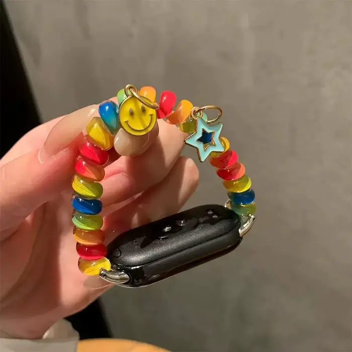 Bracelet de montre élastique en caoutchouc pour Mi Band 10 9 8 NFC Miband poignet ceinture de remplacement accessoires pour Xiaomi miband 10 sangles unisexe occasionnels polyvalents