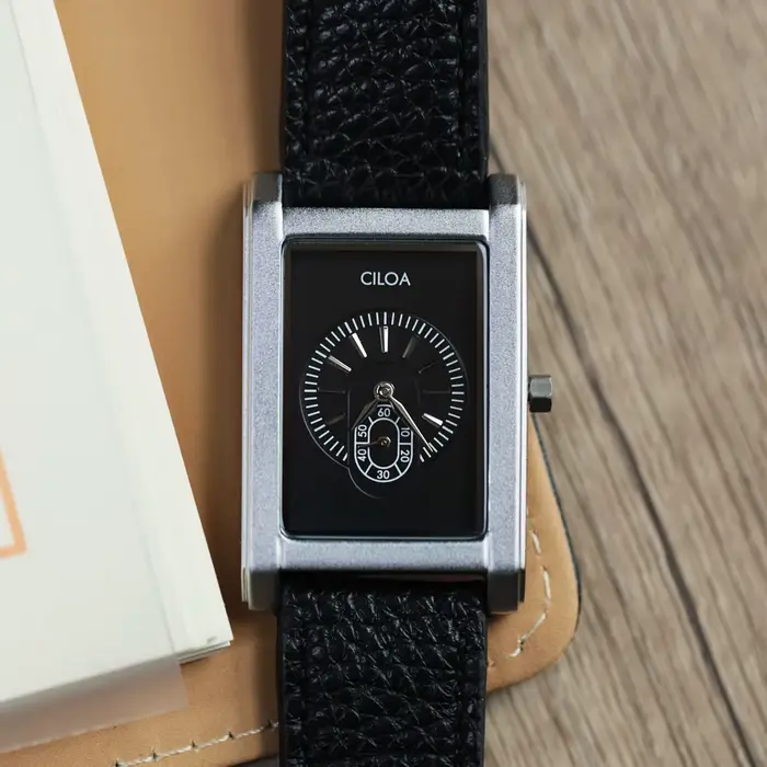 CILOA réservoir carré haute qualité montre hommes marque véritable cadeau rétro affaires