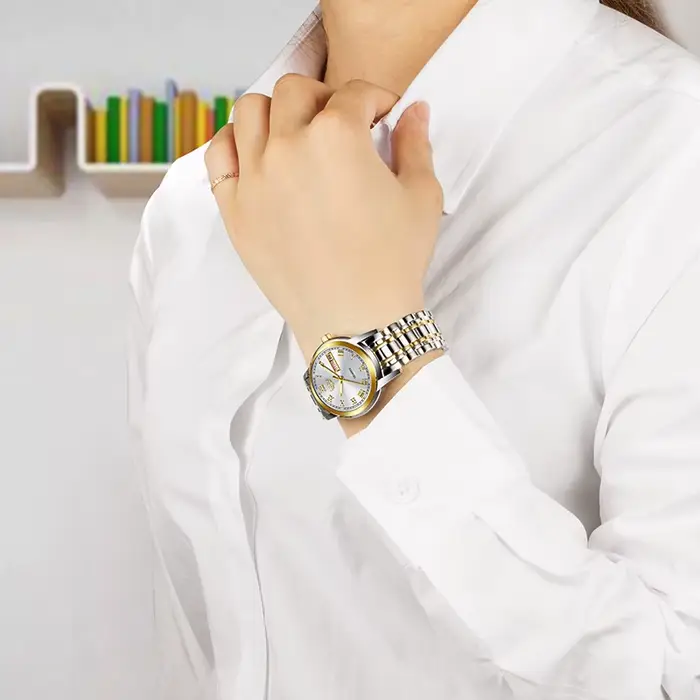 LIGE 2025 nouvelle montre en or femmes montres dames créatif en acier