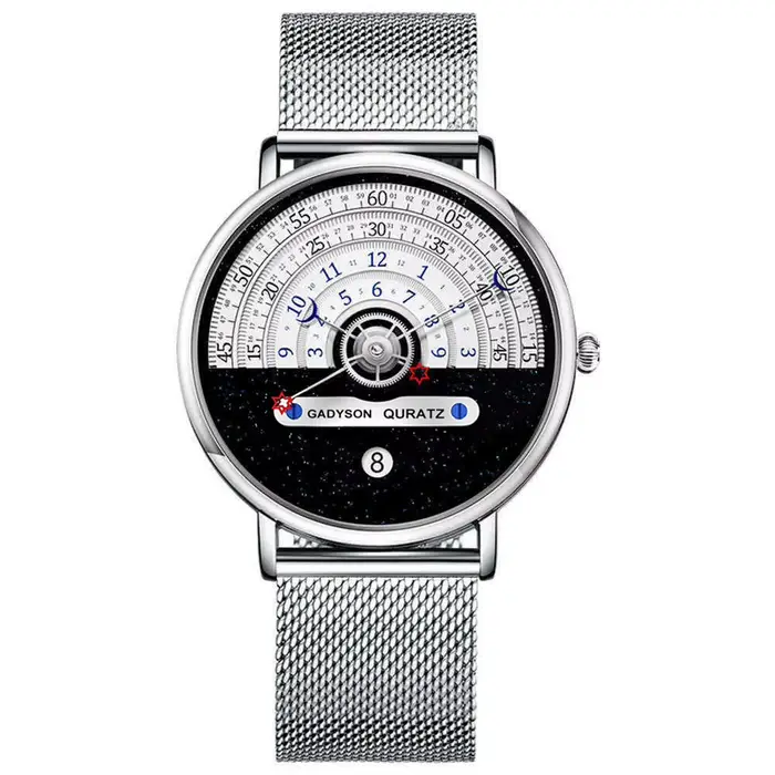 Hommes ciel étoilé créativité calendrier montres montre de Sport décontractée pour hommes montre-bra