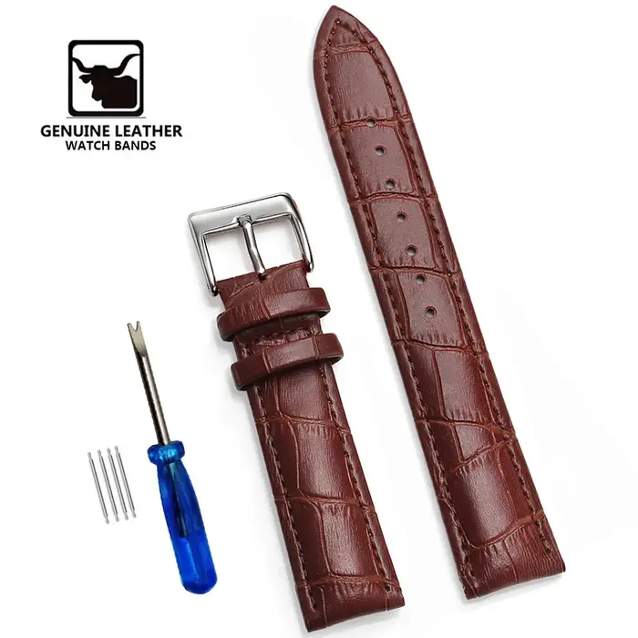 Bracelets de montre en cuir véritable de qualité supérieure