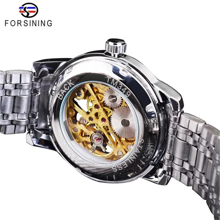 Forsining 349 Montre-bracelet mécanique à remontage manuel pour homme
