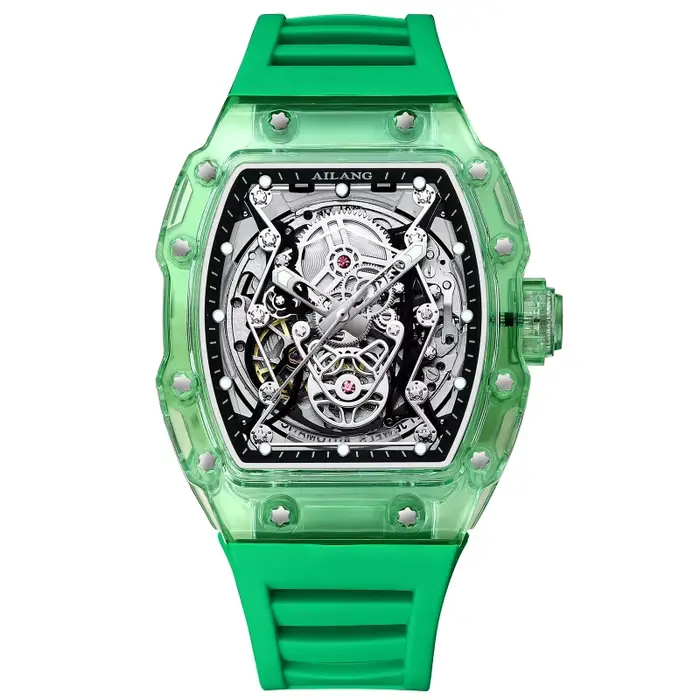 AILANG – montre mécanique pour hommes, mouvement japonais, cadran squelette, étanche, sport, rectang