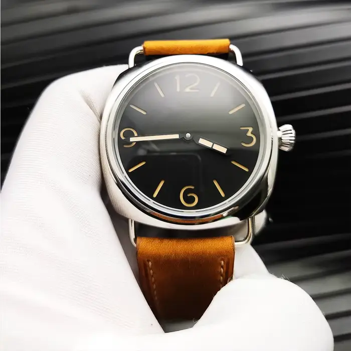 45 mm dream vintage vlieger handtravaillait g mécanisch ST3600-1 kaliber fornië lichtgevende wijzerplaat