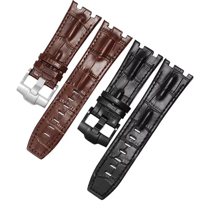 Bracelet de montre en cuir véritable 28mm pour hommes Royal Oak Offshore Series accessoires de montres élégants occasions spéciales