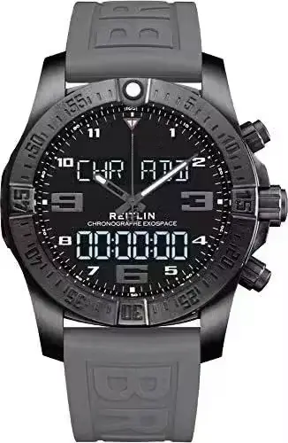 Montre de sport d'aviation Evo pour hommes, de haute qualité, en caoutchouc noir et bleu, numérique 