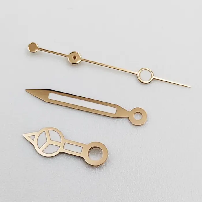Aiguilles de montre en or Rose