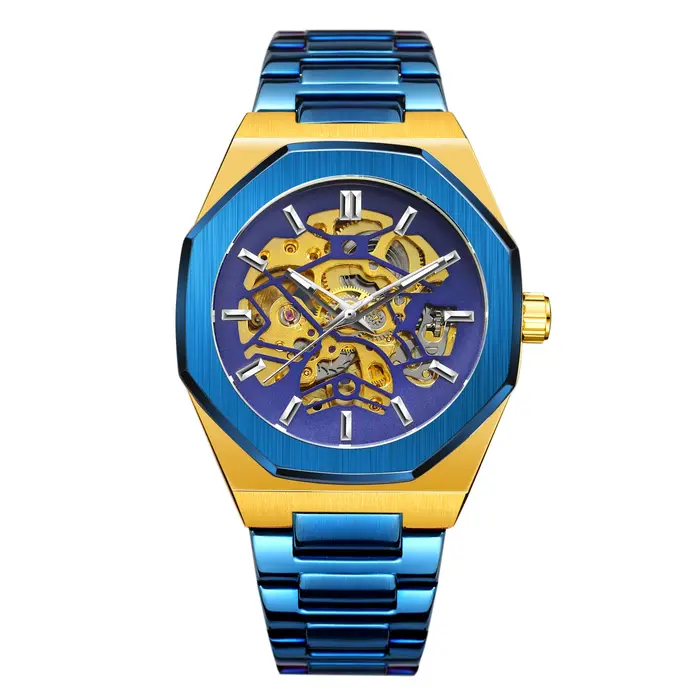 FORSINING mode automatique hommes montres haut de gamme mécanique Transparent étanche militaire en acier inoxydable