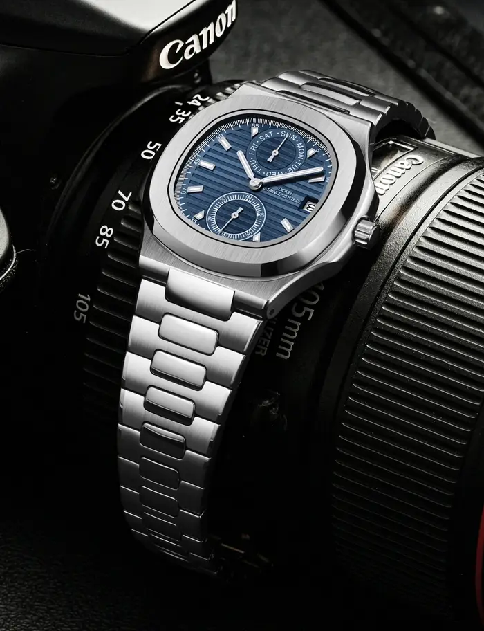 DIDUN hommes montres haut de gamme de luxe affaires montre en acier inoxydable mâle militaire Quartz chronographe