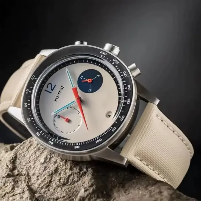 PINTIME montres hommes élégant haut de gamme homme de luxe mouvement automatique Quartz mécanique poignet