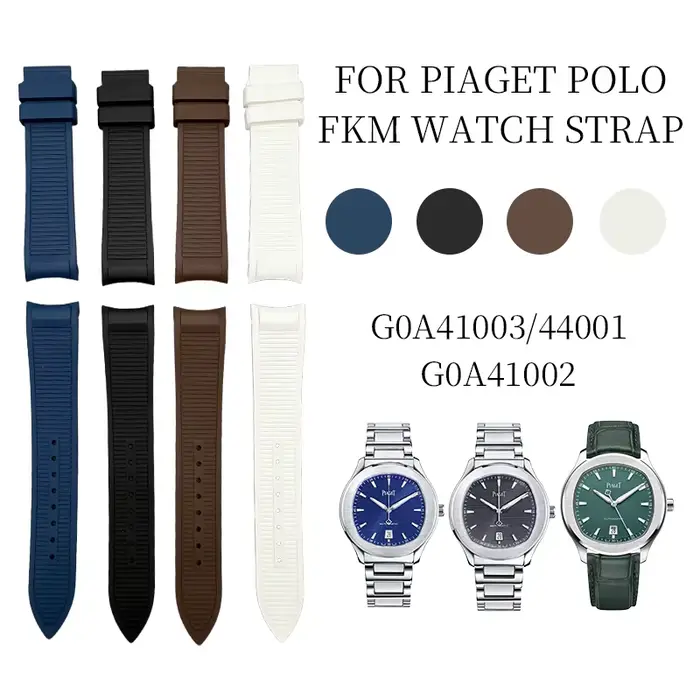 Bracelet de montre FKM pour PIAGET POLO G0A41003/44001/41002