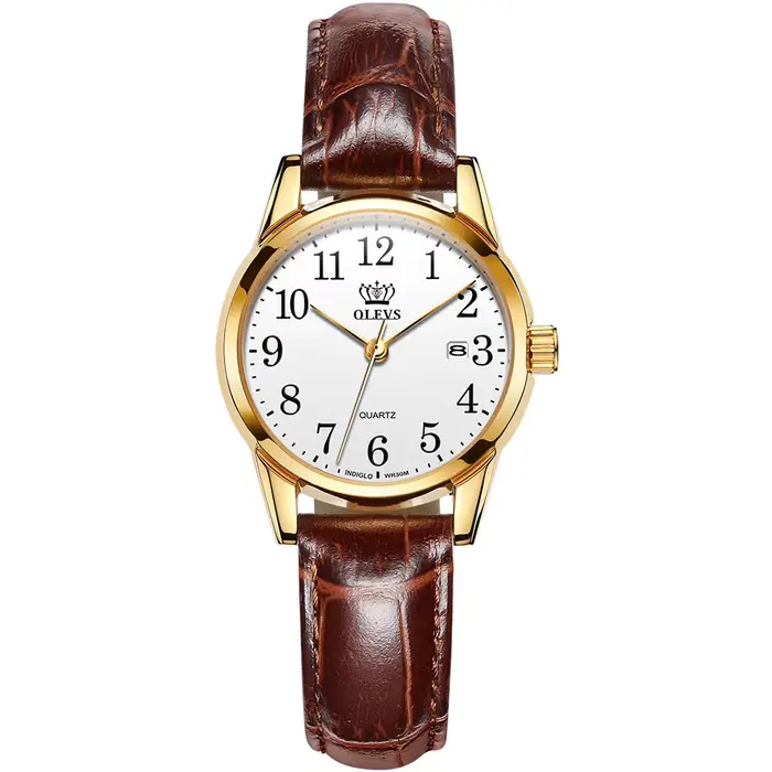 OLEVS Top marque montre à Quartz pour femmes 50M étanche GMT montres femmes sport bracelet en cuir h