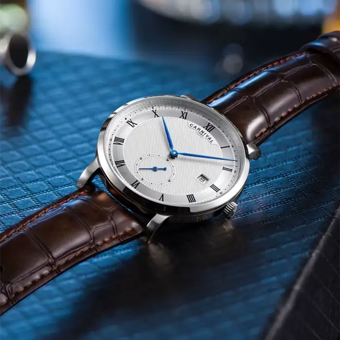 Carnaval-Montre-bracelet mécanique automatique étanche pour homme