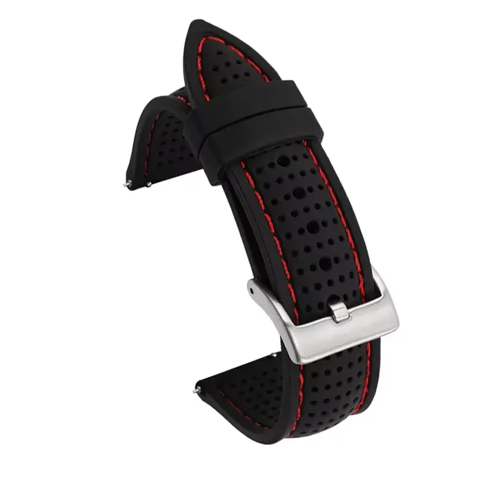 Bracelet de montre en caoutchouc de Silicone souple