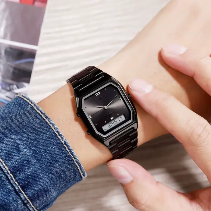 SKMEI mode Sport 3 temps Chrono numérique montre-bracelet électronique pour hommes femmes Double affichage étanche