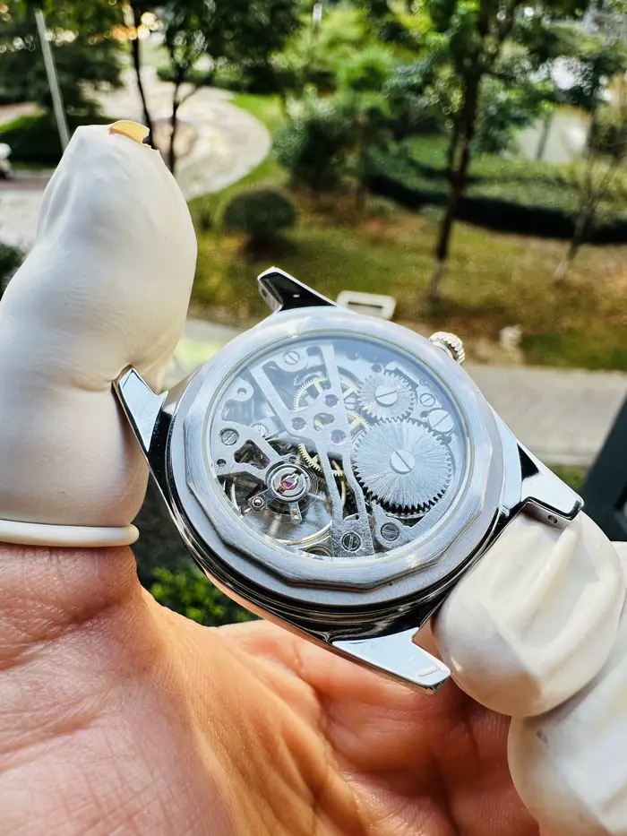 Montre mécanique Heimdallr avec mouvement manuel Shanghai 8120 pour hommes occasionnels et formels style rétro élégant