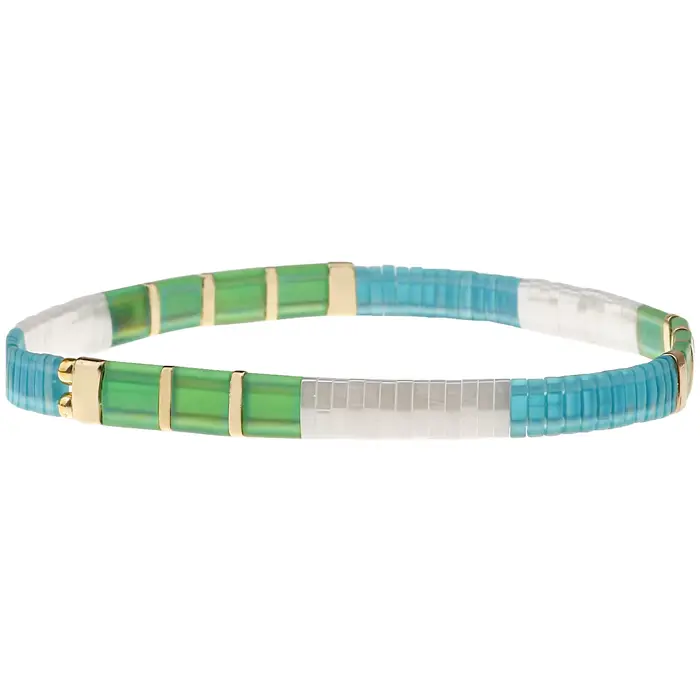 KELITCH – Bracelet japonais Miyuki Tila, perles de verre extensibles, bijoux tendance, cadeau pour f