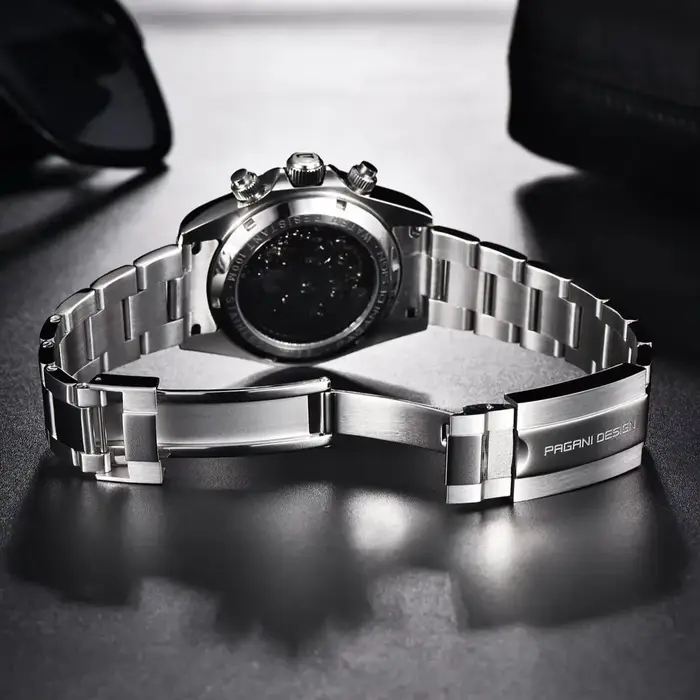 PAGANI DESIGN Montre mécanique automatique pour homme en acier inoxydable étanche sport 10 bars