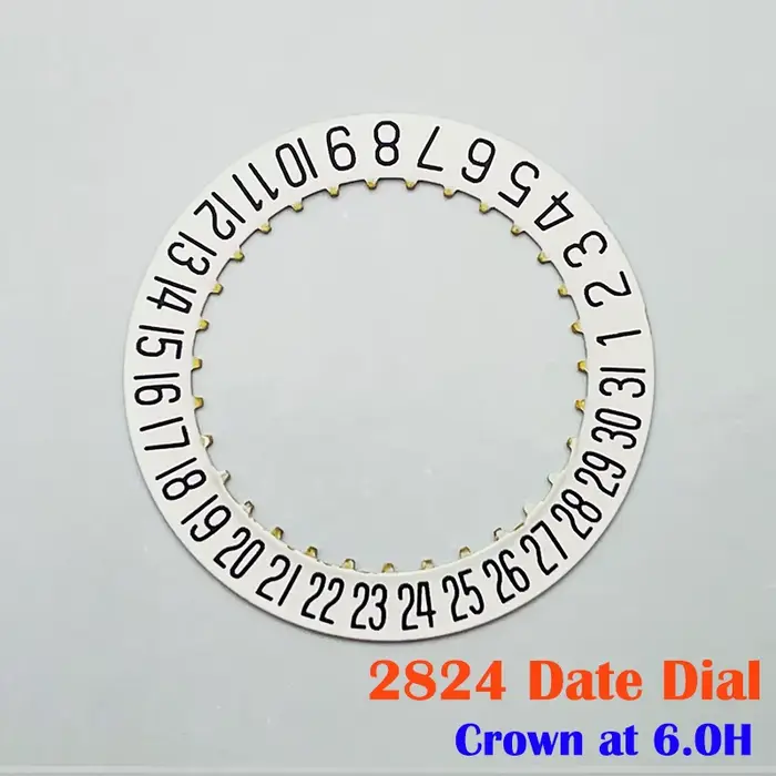 Cadran de roue de date de mouvement ETA 2824