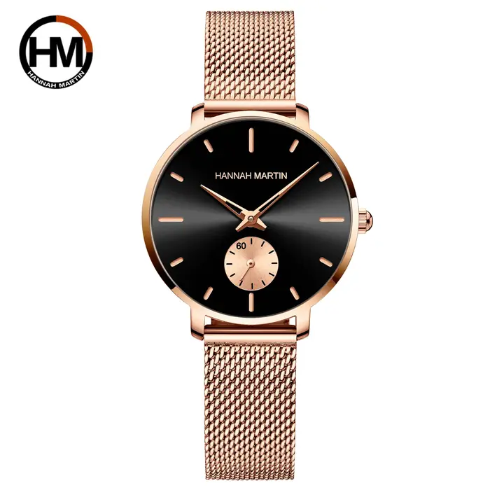 2025 nouvelle montre à la mode pour femmes Top marque Hannah Martin mouvement à Quartz Original en a