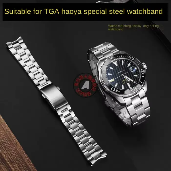 Bracelet en acier inoxydable pour TAG Heuer TAG Aquaracer 300 élégant et robuste pour homme et femme pour occasions formelles et sportives