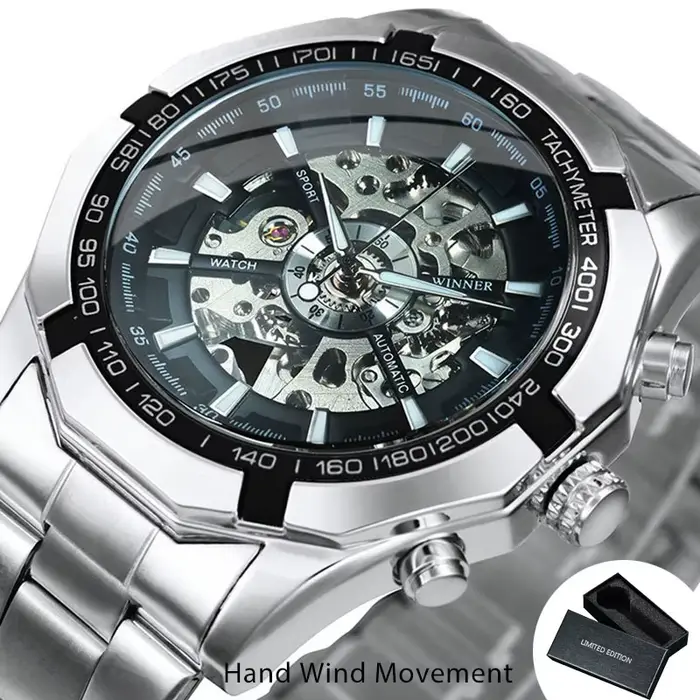 WINNER – montre squelette pour hommes