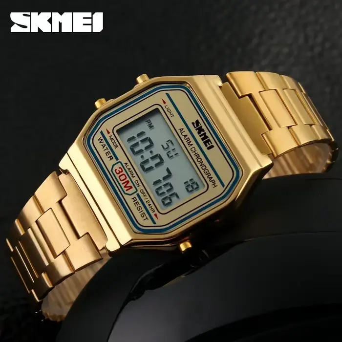 Skmei 3Bar montre numérique étanche Reloj Hombre pour Sport décontracté 1123 mode hommes bracelet en