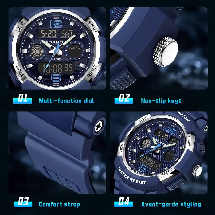 Montre-bracelet à quartz pour homme FOXBOX