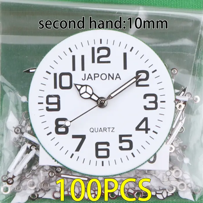 100 ensembles aiguilles de montre blanc montre aiguille pointeur de montre 2035 aiguilles PC21 aigui
