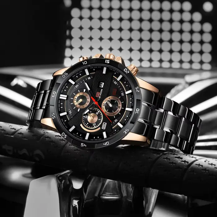 Montre à Quartz VA VA VOOM en Cuir pour Homme Style Sport Elégante Occasions Spéciales