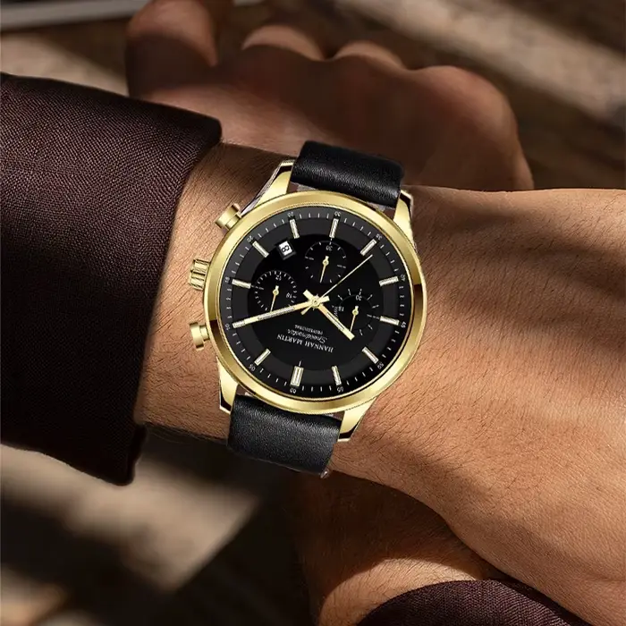 Montre à Quartz Multifonctionnelle pour Homme