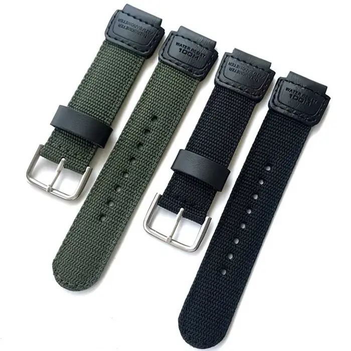 Bracelet en toile pour Casio SGW-300H 400H 500H MRW-200H AE-1000W AE-1300/1200 W-S200H W-800H W-216H