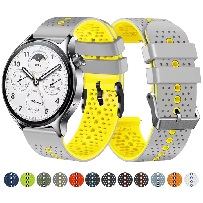 Bracelet de montre intelligent en silicone pour Xiaomi Mi Watch, mi watch l's pro, 22mm universel, facile à ajuster, pour hommes et femmes, pour occasions spéciales
