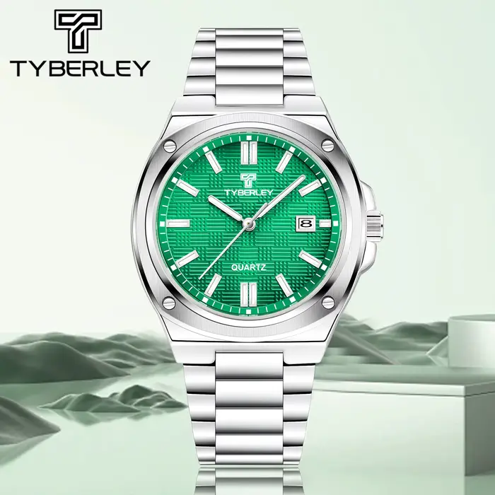 2025 nouvelle montre pour hommes TYBERLEY Top Design montres à Quartz de luxe pour homme en acier inoxydable étanche