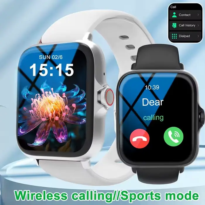 Montre intelligente Ola Esporte avec suivi de santé, cadrans personnalisables et assistant vocal pour adultes connectés