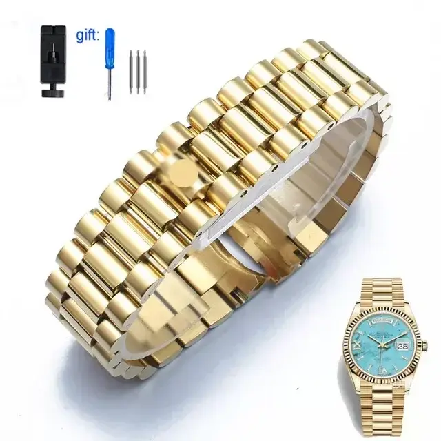 Bracelet de montre en acier inoxydable pour homme et femme couleur beige blanc noir bleu rose noir blanc gris de charbon styles traditionnels robustes pour activités sportives et soirées chic