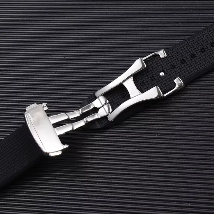 Bracelet de montre en caoutchouc de Silicone souple et étanche