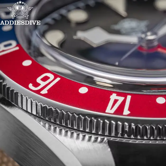 Montre GMT Addiesdive résistante à l'eau pour hommes occasionnels sportifs et affaires