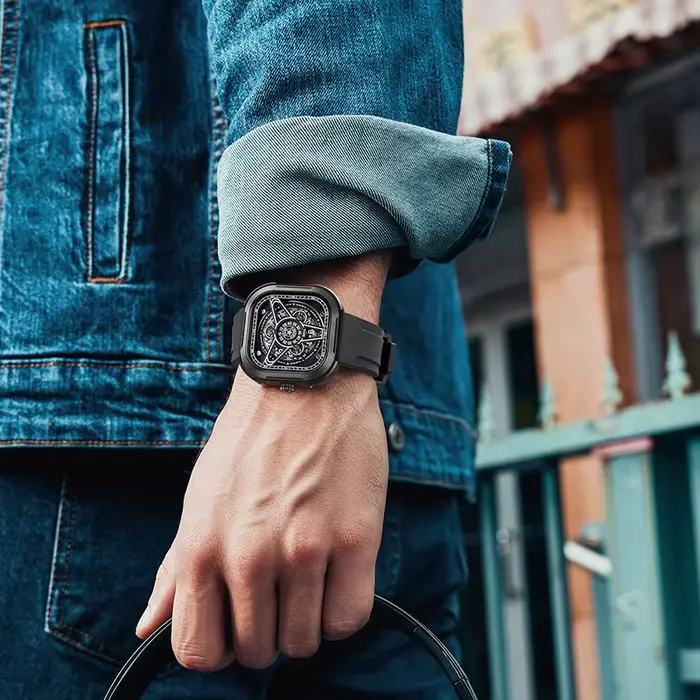 Montre carrée de luxe TIMEARTX 2026 pour hommes