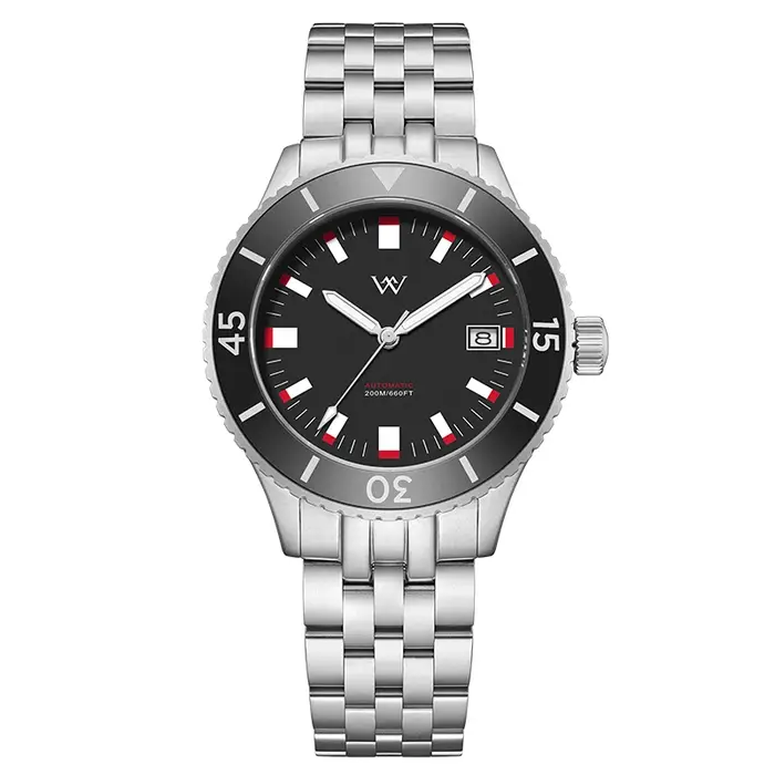 Montre mécanique WM Watch 2565 saphir résistante à l'eau pour homme style casual et fashion occassions spéciales et quotidiennes