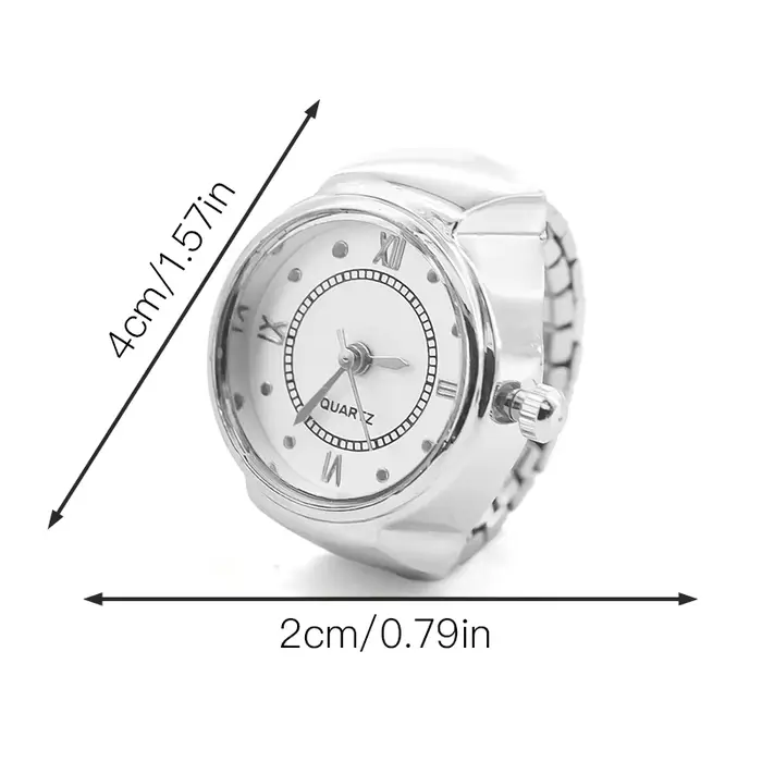 Nouvelles offres spéciales montres à anneau littéral romain créatif avec boîtiers en alliage
