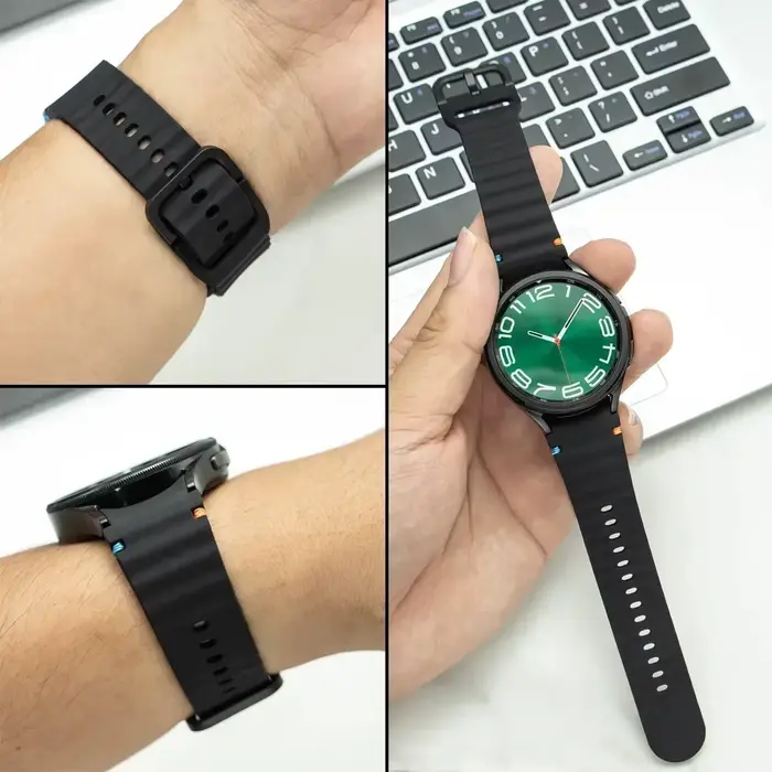 Bracelets officiels pour Samsung Galaxy Watch 7/FE/6/5/4 44mm 40mm 5 Pro 45mm 46mm