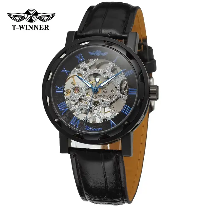 T-Winner-Montre-bracelet mécanique pour homme et femme, modules royaux, design leton, mouvement manu